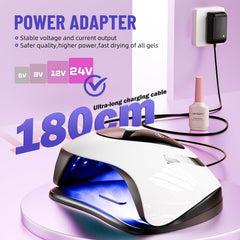 LadyMisty UV nail lamp portable handle for easy at home use
