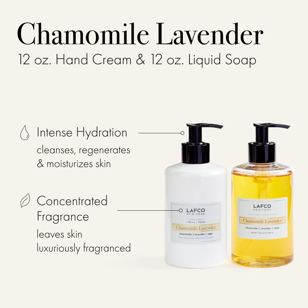 LAFCO hand care trio hand cream nourishes and soothes dry hands after use