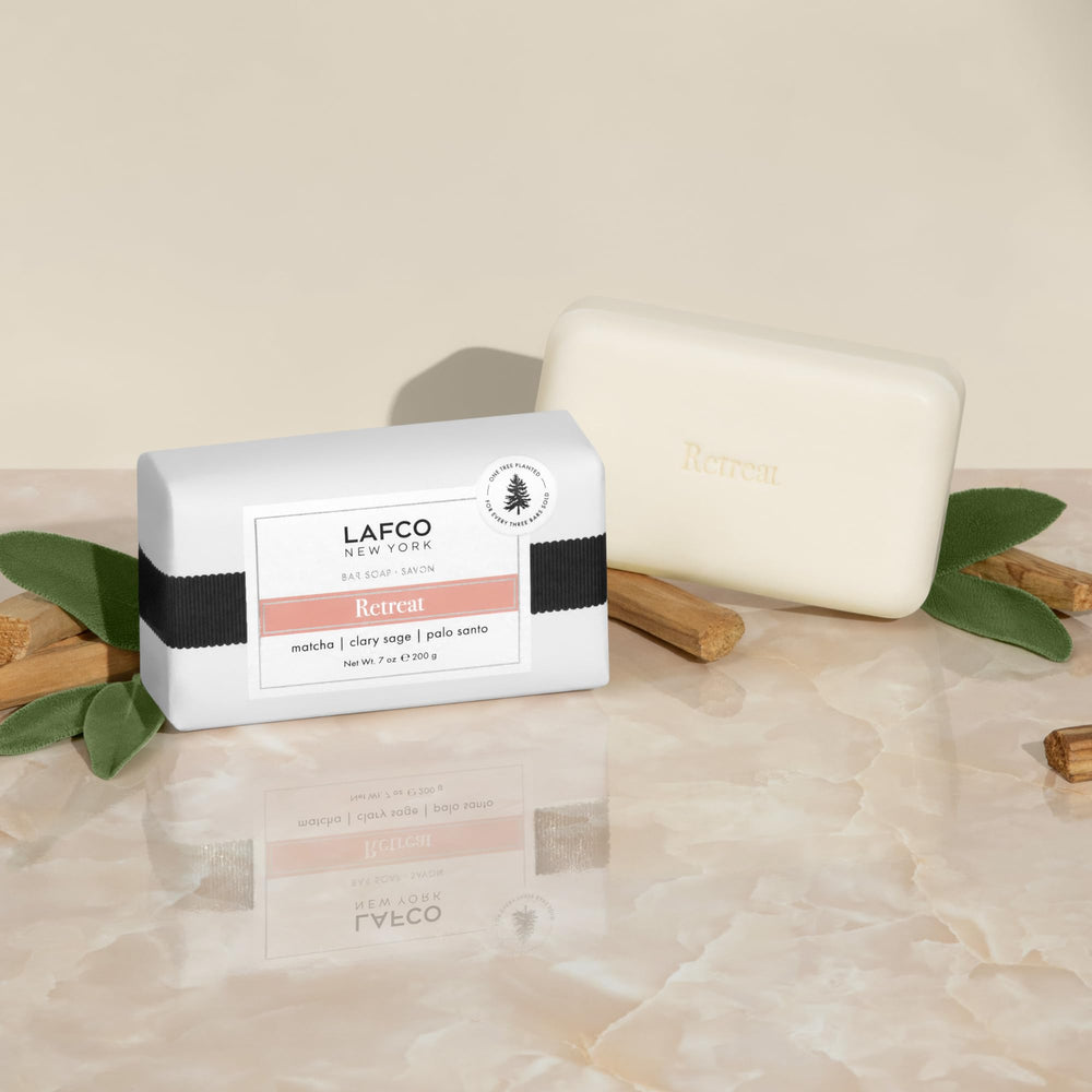 LAFCO Retreat bar soap palm oil-free with tree planting initiative