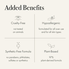Vanilla and frankincense notes contribute to a calming fragrance experience.