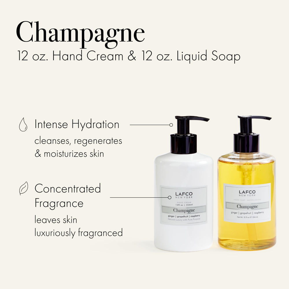 LAFCO New York Champagne hand cream softens and nourishes hands.