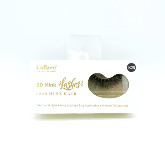 Laflare 3D mink lashes pack delivers natural-looking volume for daily wear.