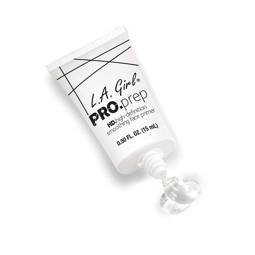 L.A. Girl primer application on skin shows even base layer.