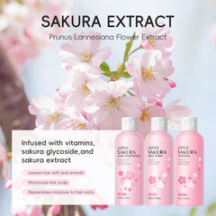 LAIKOU Sakura conditioner bottle pour for detangling and smoothness