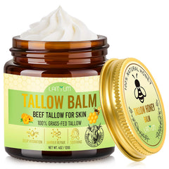 LAITYUM 100% grass-fed tallow matches skin lipids for moisturization
