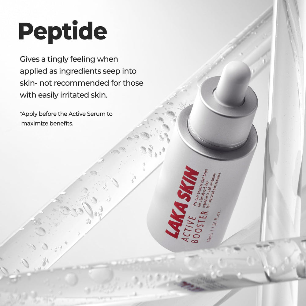 Laka Active Toner prep image illustrating skin preparation before booster absorption