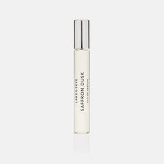 Lake & Skye Saffron Dusk purse spray bottle front view, ideal for on-the-go fragrance.