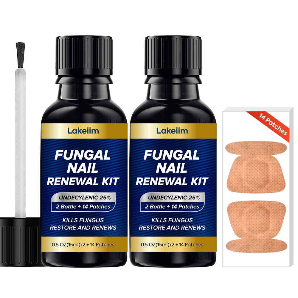 Lakeim extra-strength toenail treatment bottles for at-home care