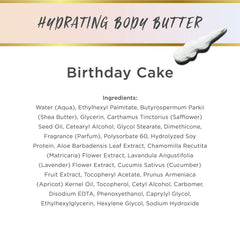 LaLicious Birthday Cake Butter glow on skin after absorption