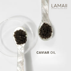 LAMAII Silky Moisturizing Soft Cream on the face during morning routine