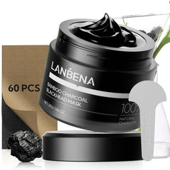 LANBENA bamboo charcoal mask delivers strong cleansing for stubborn pores