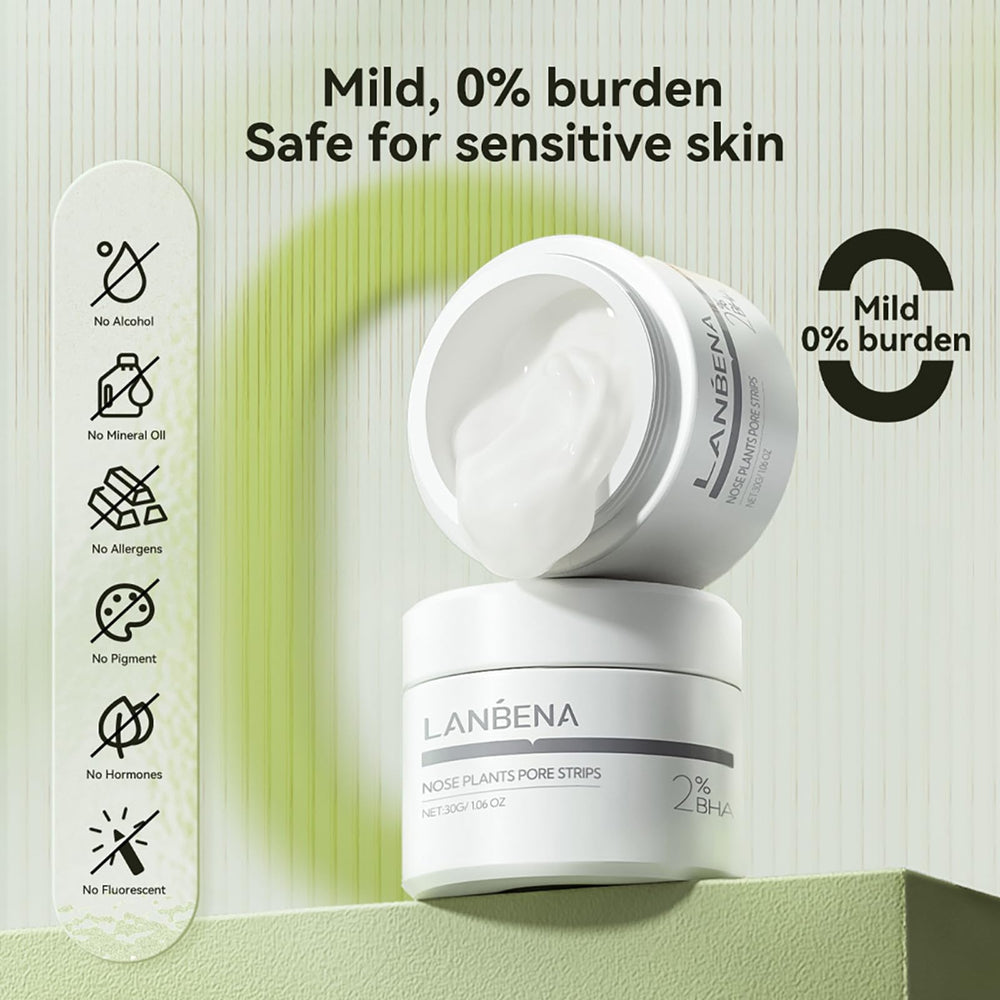 LANBENA packaging includes a brush for mess-free skincare