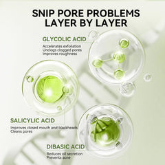 LANBENA pores before after image illustrating potential improvement.