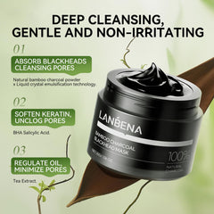 LANBENA soft nose brush helps reach every corner with gentle brushing.
