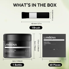 LANBENA natural extracts illustration communicates gentle, non-irritating care.