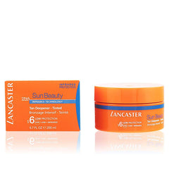 Lancaster Sun Beauty Tan Deepener can be layered over medium protection sunscreen for richer effect.