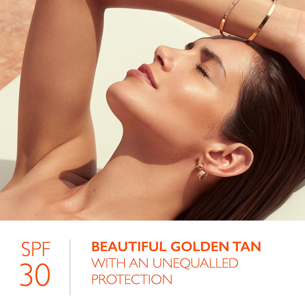 Lancaster packaging photo highlighting premium skincare and tanning benefits