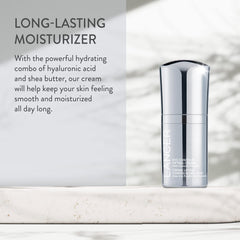 Diamond powder in Lancer cream brightens the eye area.