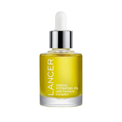 Lancer Omega Hydrating Oil bottle front delivers radiant, nourished skin.