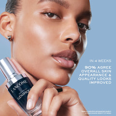 Lancôme Advanced Génifique serum on hand demonstrates lightweight, fast-absorbing texture.