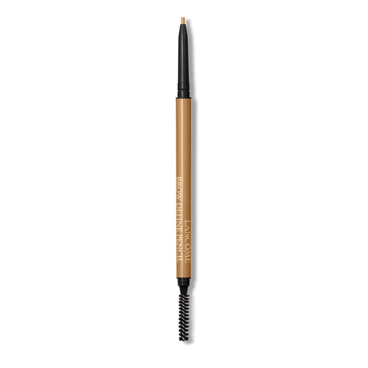 Lancôme Brow Define dual-ended pencil close-up showing precise tip for natural brows and long wear
