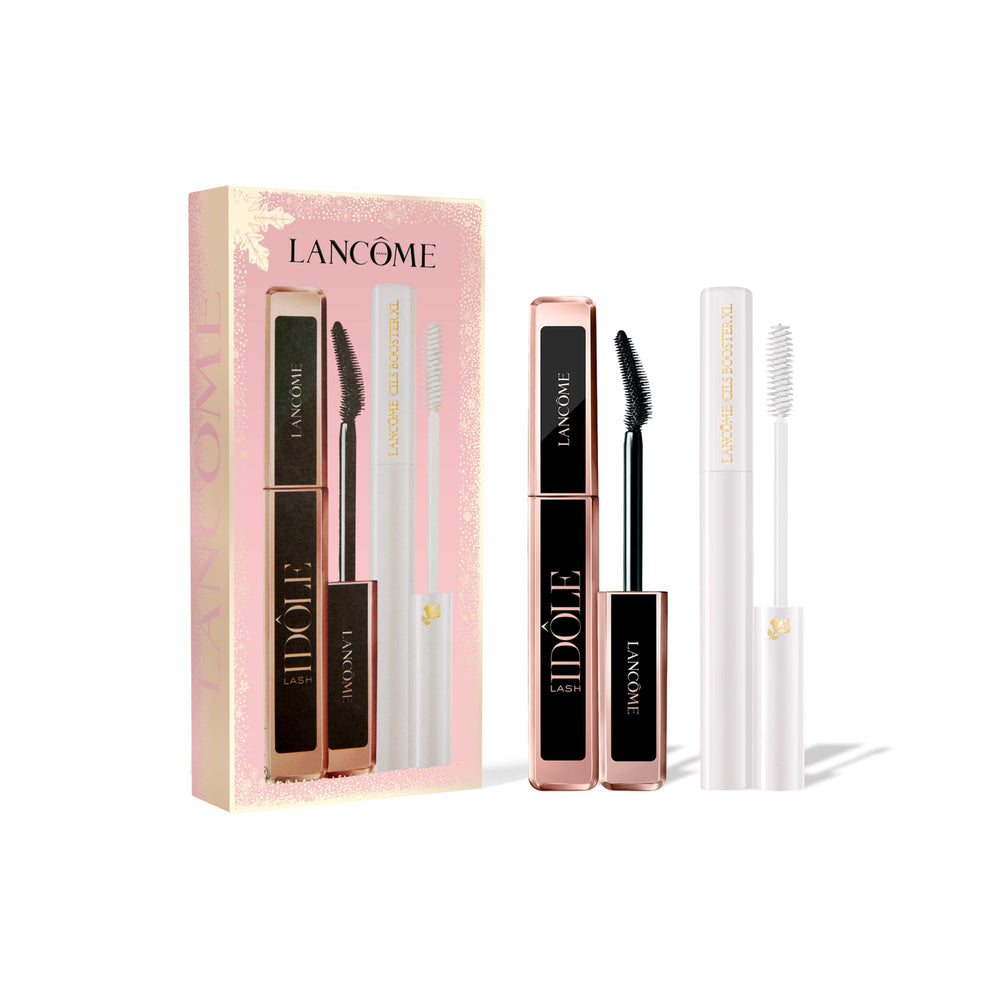 Lancôme Cils Booster XL lash primer bottle smooths lash surface for even mascara use.