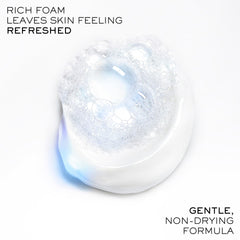 Lancôme Clarifique foamy lather gently removes impurities for clear skin.