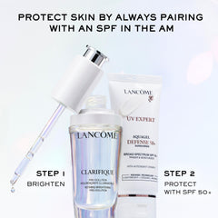 Lancôme Clarifique Pro-Solution gel texture indicating 10% PHA presence.