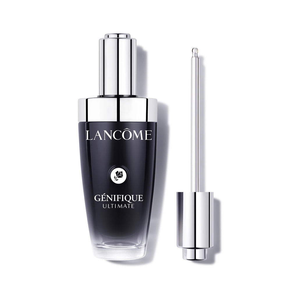 Lancôme Génifique Ultimate Recovery serum bottle close up highlighting hydration