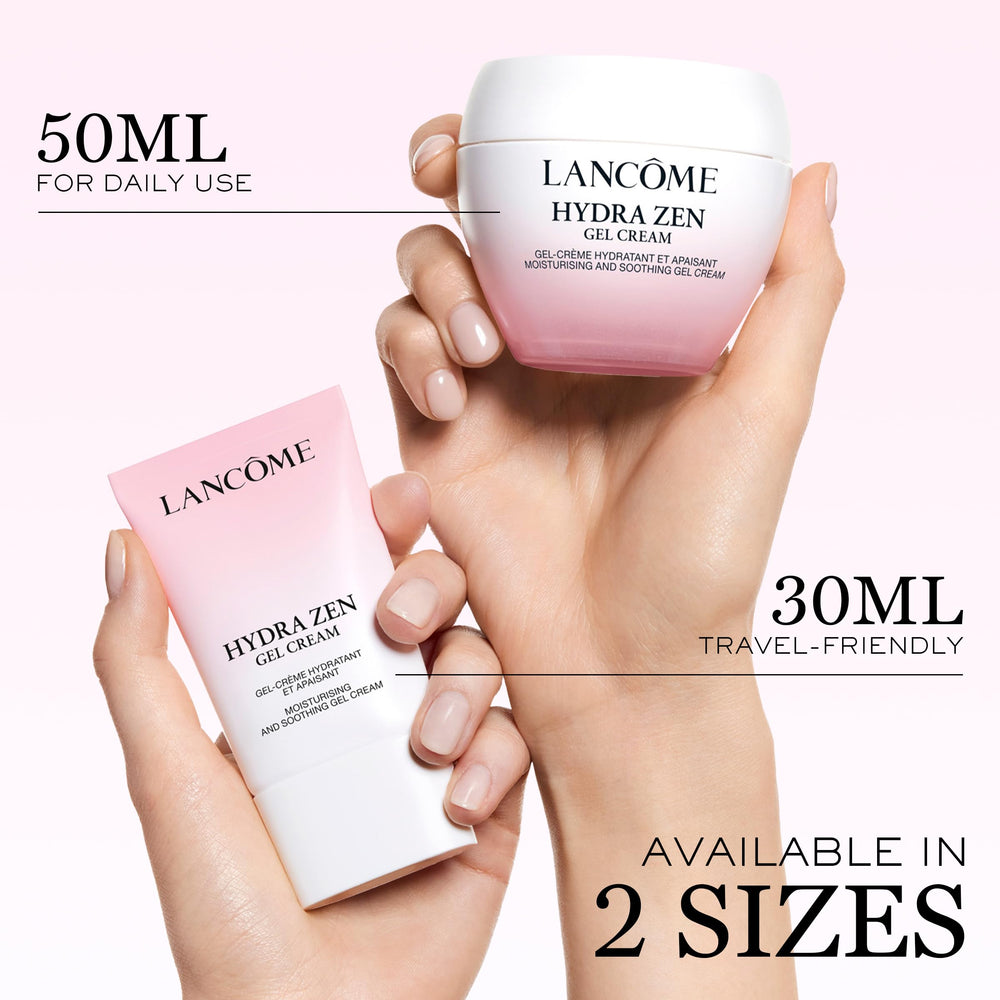 Product packaging box highlights premium Lancôme branding and travel-friendly size