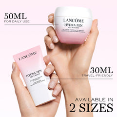 Product packaging box highlights premium Lancôme branding and travel-friendly size