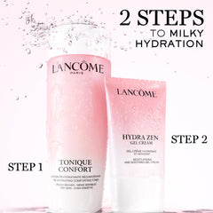 Store display featuring Lancôme Hydra Zen with soothing gel formula