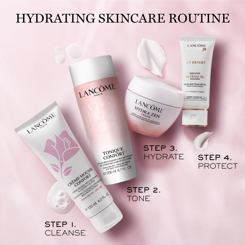 Lancôme Hydra Zen sensitive skin-friendly label signals gentle hydration.