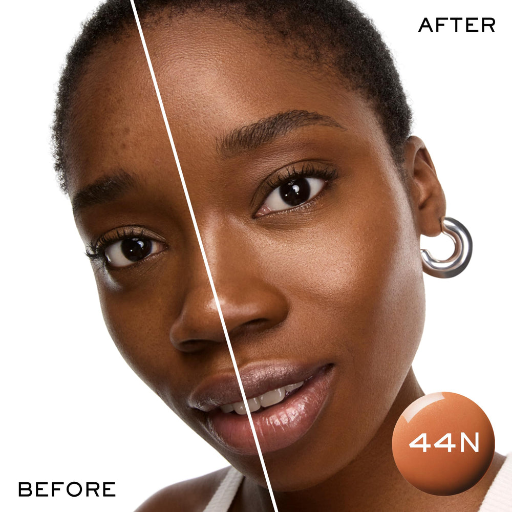 Lancôme Idôle 3 Serum Supertint application on hand highlighting lightweight texture.
