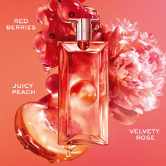 Lancôme Idôle red berries opening captures a lively moment to energize your fragrance routine.