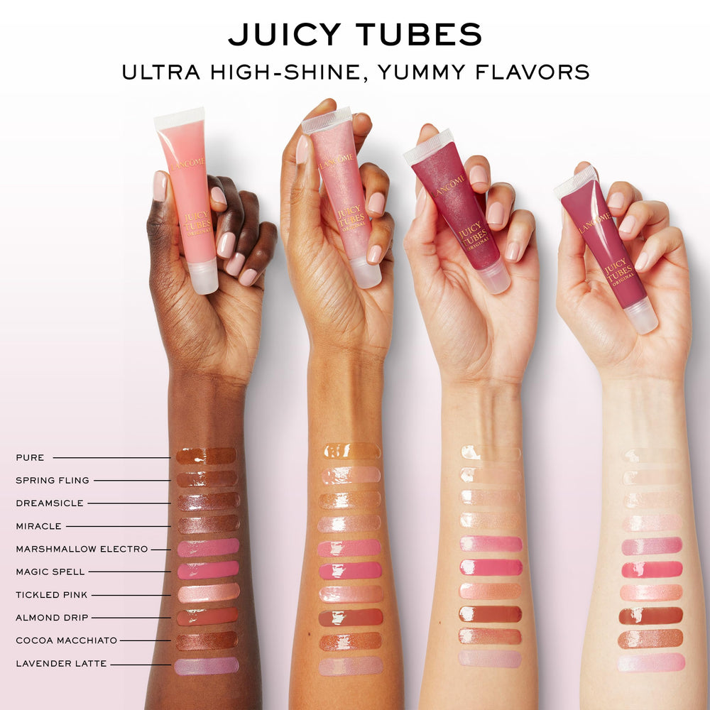 Lancôme Juicy Tubes packaging and tube design for travel shine