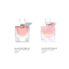 Lancôme La Vie Est Belle Vanille Nude mini bottle highlights creamy vanilla notes.