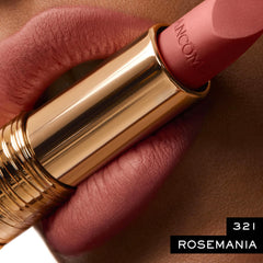 Lancôme L’Absolu Rouge Drama Matte lasts up to eight hours with smudge resistance.