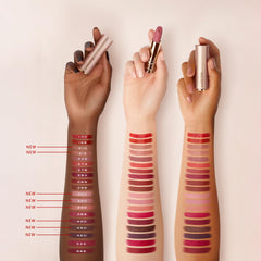 First Kiss shade swatch highlights a nude peach tone for daily wear