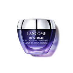 Lancôme Rénergie Lift Night Cream jar close-up highlighting firming benefit.