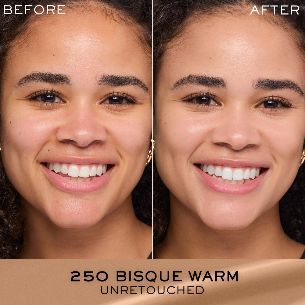 Lancôme Renergie Lift foundation being blended on skin for a smooth texture