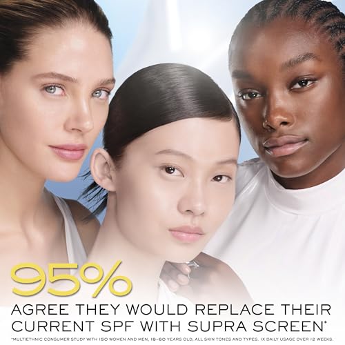 Lancôme Supra Screen hydration glow emphasizing up to 48-hour hydration.