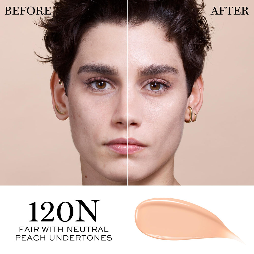 Lancôme Teint Idole glow swirl on skin demonstrating seamless blending