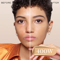 Lancôme Teint Idole Ultra Wear swatches 400W olive shade