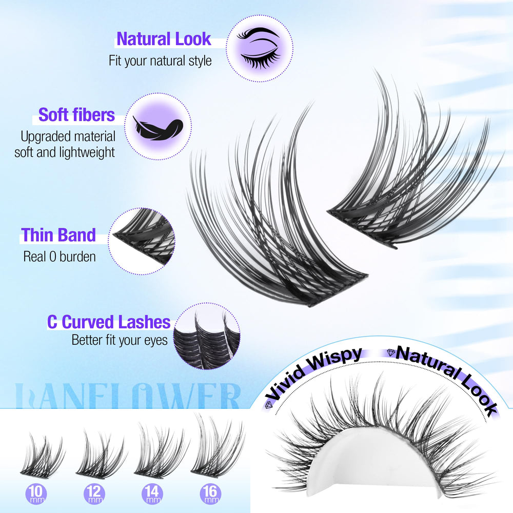 Lanflower lash bond and seal for secure, long-lasting adhesion
