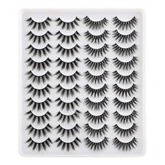 LANFLOWER natural 3D faux mink lashes pack for seamless blend with your real lashes