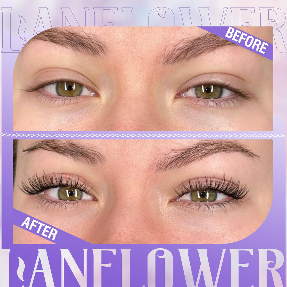 Lanflower precision lash tweezers for neat, controlled placement
