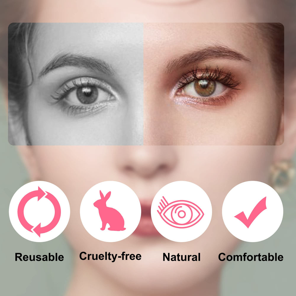 LANFLOWER Soft lightweight lashes deliver natural comfort and flexibility.
