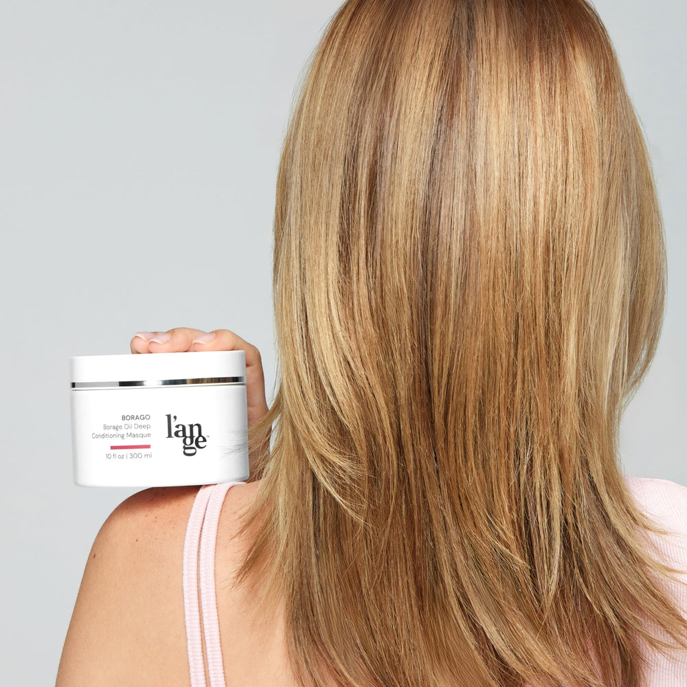 Packaging image for Lange Borago Masque showcases sulfate-free formula