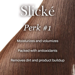 L'ANGE HAIR Slické Conditioner texture close-up showing creamy formula for detangling and shine